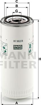 Mann-Filter W 962/8 - Oil Filter autospares.lv