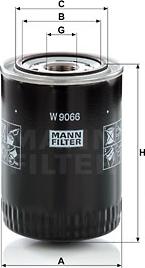 Mann-Filter W 9066 - Oil Filter autospares.lv