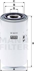 Mann-Filter W 9019 - Oil Filter autospares.lv