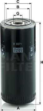 Mann-Filter W 9071 - Oil Filter autospares.lv