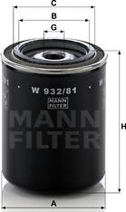 Mann-Filter W 932/81 - Oil Filter autospares.lv