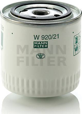 Mann-Filter W 920/21 (10) - Oil Filter autospares.lv