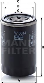 Mann-Filter W 6014 - Oil Filter autospares.lv