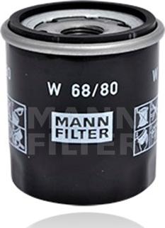 Mann-Filter W 68/80 - Oil Filter autospares.lv