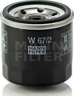 Mann-Filter W 67/81 - Oil Filter autospares.lv