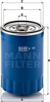 Mann-Filter W 1035 - Oil Filter autospares.lv