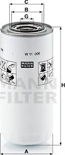 Mann-Filter W 11 006 - Oil Filter autospares.lv