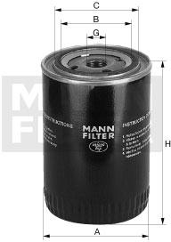 Mann-Filter WP 12 120 - Oil Filter autospares.lv