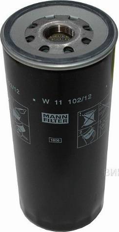 Mann-Filter W 11 102/12 - Oil Filter autospares.lv