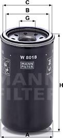 Mann-Filter W 8018 - Oil Filter autospares.lv