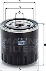 Mann-Filter W 8013 - Oil Filter autospares.lv