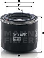 Mann-Filter W 815/80 - Oil Filter autospares.lv