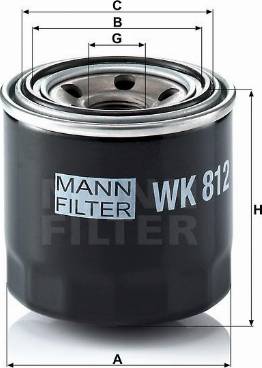 Mann-Filter W 812 - Oil Filter autospares.lv
