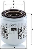 Mann-Filter W 87 - Oil Filter autospares.lv