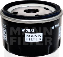 Mann-Filter W 75/2 - Oil Filter autospares.lv