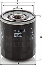 Mann-Filter W 7058 - Oil Filter autospares.lv