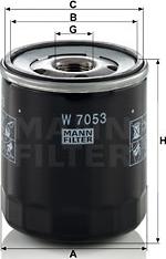 Mann-Filter W 7053 - Oil Filter autospares.lv