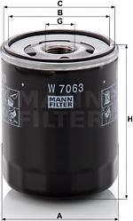 Mann-Filter W 7063 - Oil Filter autospares.lv