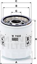 Mann-Filter W 7030 - Oil Filter autospares.lv