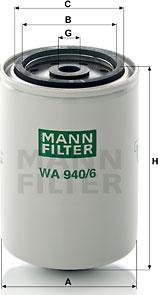 Mann-Filter WA 940/6 - Coolant Filter autospares.lv