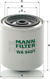 Mann-Filter WA 940/1 - Coolant Filter autospares.lv