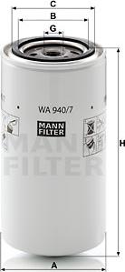 Mann-Filter WA 940/7 - Coolant Filter autospares.lv