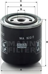 Mann-Filter WA 923/2 - Coolant Filter autospares.lv