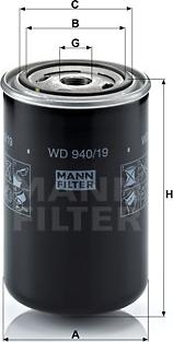 Mann-Filter WD 940/19 - Oil Filter autospares.lv