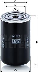 Mann-Filter WD 940 - Oil Filter autospares.lv