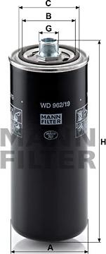 Mann-Filter WD 962/19 - Hydraulic Filter, automatic transmission autospares.lv