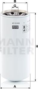 Mann-Filter WD 13 006 x - Filter, operating hydraulics autospares.lv