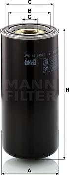 Mann-Filter WD 13 145/4 - Oil Filter autospares.lv