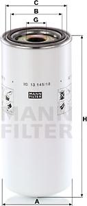Mann-Filter WD 13 145/18 - Oil Filter autospares.lv