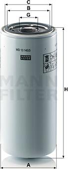 Mann-Filter WD 13 145/3 - Oil Filter autospares.lv