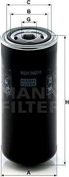 Mann-Filter WDK 962/11 - Fuel filter autospares.lv
