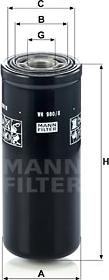 Mann-Filter WH 980/8 - Hydraulic Filter, automatic transmission autospares.lv
