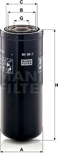Mann-Filter WH 980/3 - Oil Filter autospares.lv
