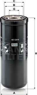 Mann-Filter WH 1257/5 - Hydraulic Filter, automatic transmission autospares.lv