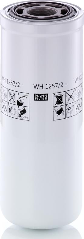 Mann-Filter WH 1257/2 - Filter, operating hydraulics autospares.lv