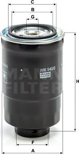 Mann-Filter WK 940/6 x - Fuel filter autospares.lv