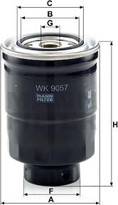 Mann-Filter WK 9057 z - Fuel filter autospares.lv