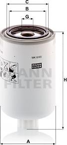 Mann-Filter WK 9165 x - Fuel filter autospares.lv