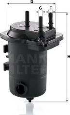 Mann-Filter WK 939/9 x - Fuel filter autospares.lv