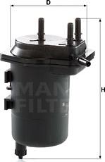 Mann-Filter WK 939/5 - Fuel filter autospares.lv