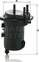 Mann-Filter WK 939/10 x - Fuel filter autospares.lv