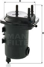 Mann-Filter WK 939/12 x - Fuel filter autospares.lv