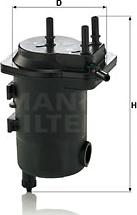 Mann-Filter WK 939/17 x - Fuel filter autospares.lv