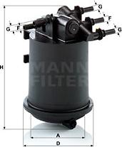 Mann-Filter WK 939/1 - Fuel filter autospares.lv