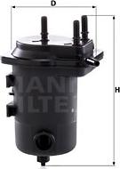 Mann-Filter WK 939/8 x - Fuel filter autospares.lv