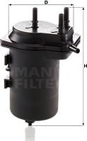Mann-Filter WK 939/7 - Fuel filter autospares.lv